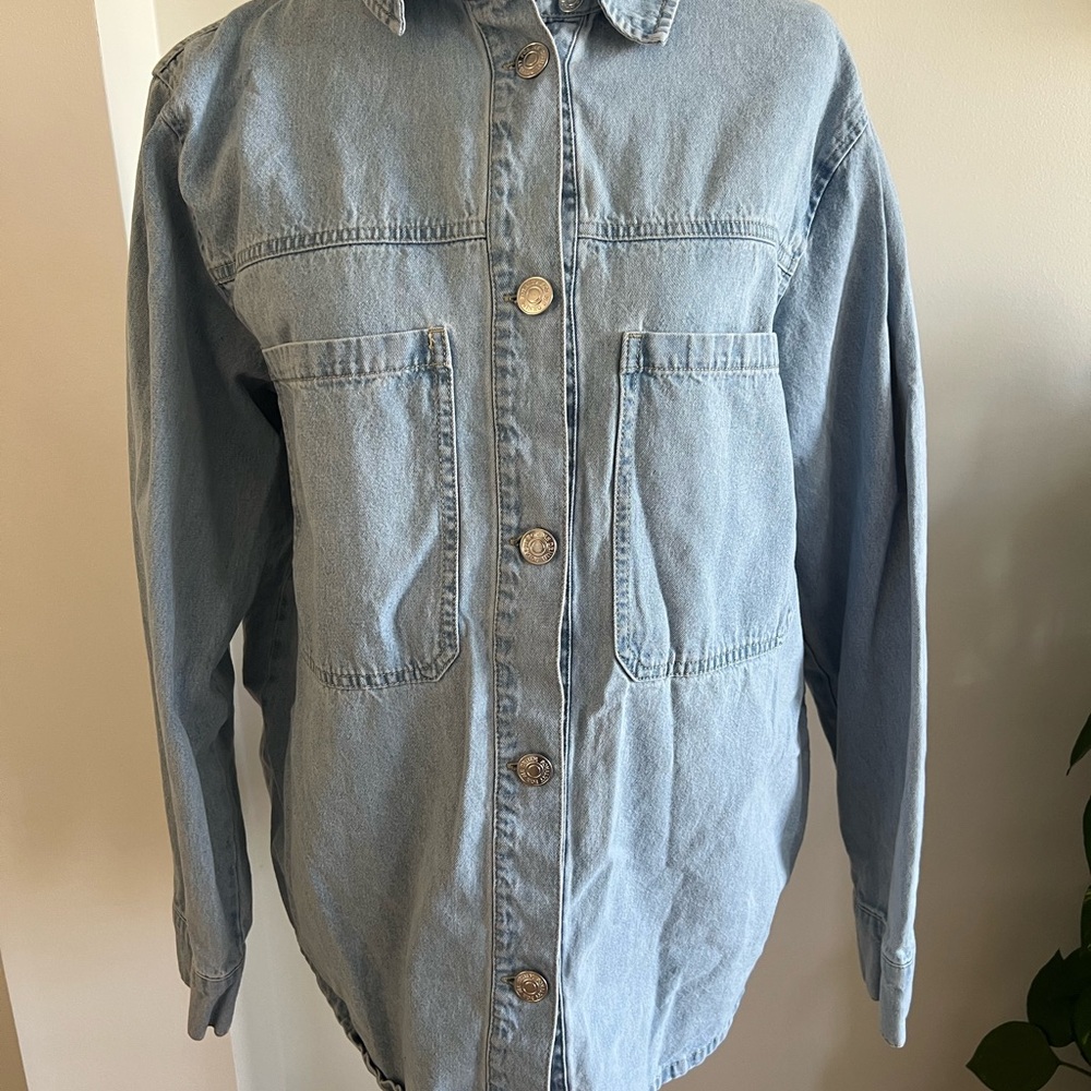 Royalty For Me Classic Blue Denim Shacket
